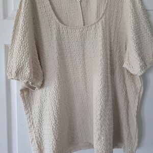 Maurices Beige Textured Blouse